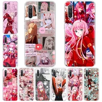 zero two darling in the franxx anime novelty phone case for xiaomi redmi 10x 10c 10a 9 10 prime 9t 9c 9a 8a 8 7a 7 6a 6 s2 k40 k