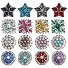 5 шт.лот новые винтажные застежки ювелирные изделия много браслетов высококачественные Стразы Цветы 18 мм металлические застежки DIY талисманы ювелирные изделия