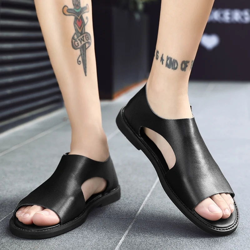 

Casual Shoes Sneaker Man Casual Shoe Shoes For Men Leather Summer Beach Sandals Male Sandal Breathable Comfortable Fashion