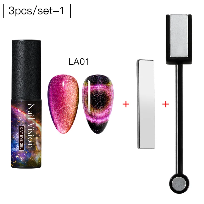 HHZH08036 Nail Vision 9D Galaxy Cat Eye Nail Gel Chameleon Magnetic Soak Off UV Nail Varnish 5D/7D 5ml Semi Permanent Manicure Gel Lacquer - Цвет: HHZH08036
