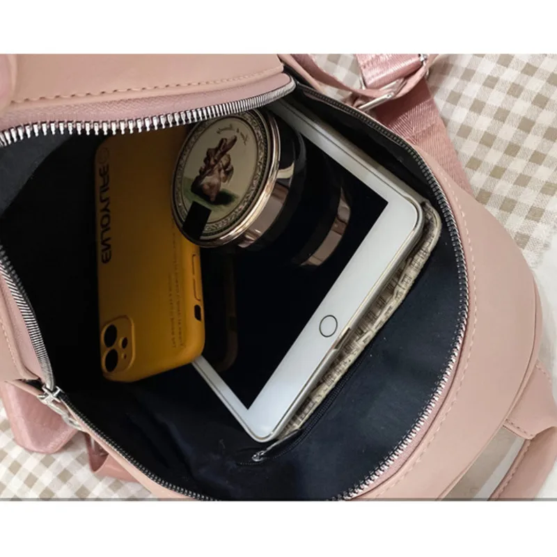 

Women Backpack Fashion Bagpack For Teenage Girls Schoolbag High Quality PU Leather Large Capacity Female Shoulder Bags Mochila