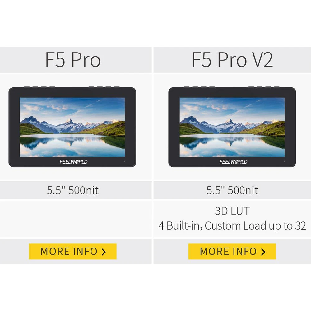 Сенсорный экран FEELWORLD F5 PRO V2 5 '' 3d монитор LUT для камеры настройка беспроводного