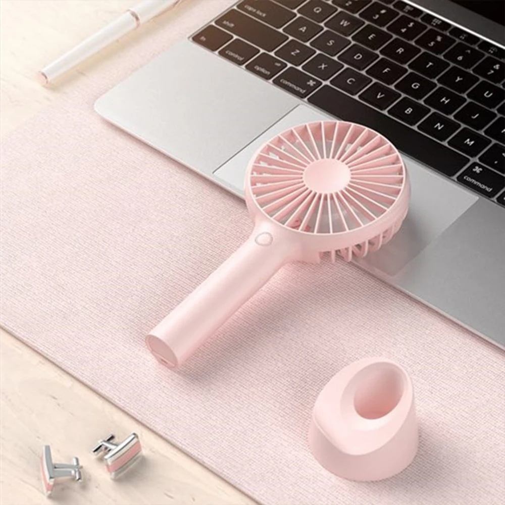 Портативный летний кулер ручной мини вентилятор с зарядкой от USB настольные