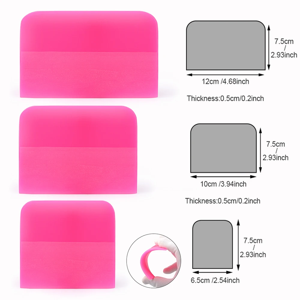 Мягкий скребок FOSHIO PPF для автомобильной одежды прозрачная виниловая пленка