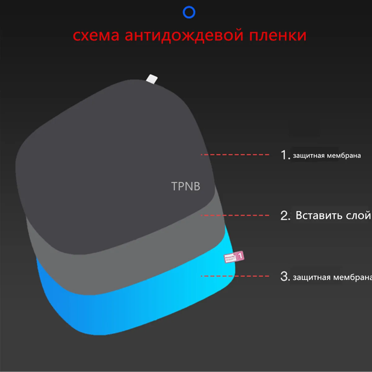 Фото For Toyota Land Cruiser Prado 150 2010 2011 2012 2013 2014 2015 2016 2017 2018 2019 2020 Car Rearview Mirror Rain-proof Film №2
