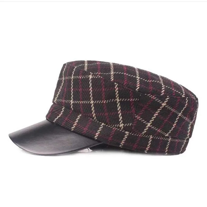 

SILOQIN Autumn Winter Lady Brand Flat Cap Snapback Elegant Woman Fashion Motion Military Hat Leisure Tourism Flat Caps Casquette