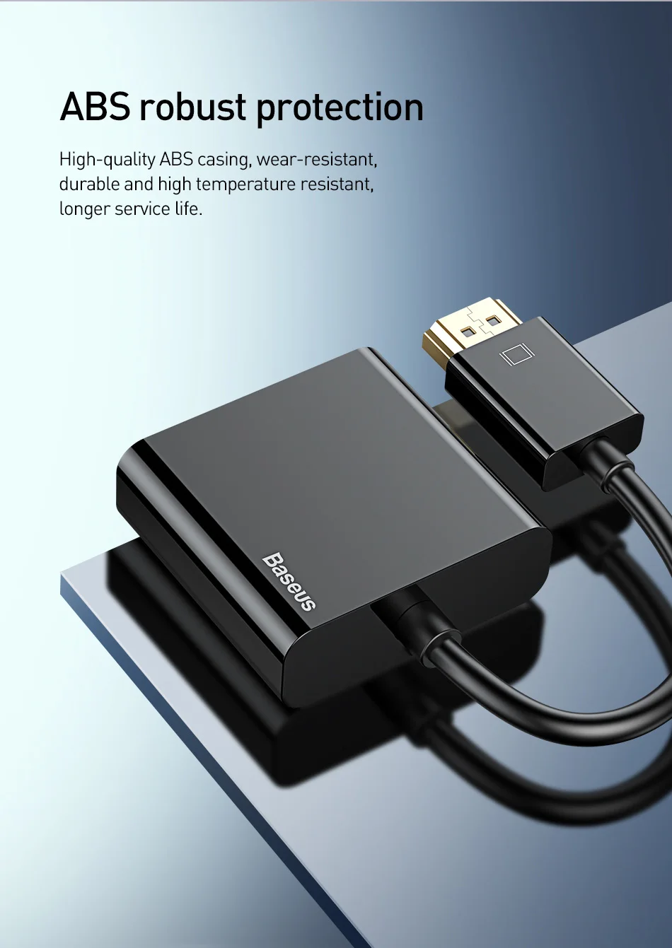 Baseus HDMI to VGA Adapter 1080P HDMI Male to VGA Female splitter for PC monitor Laptop HDTV vga HDMI Adapter