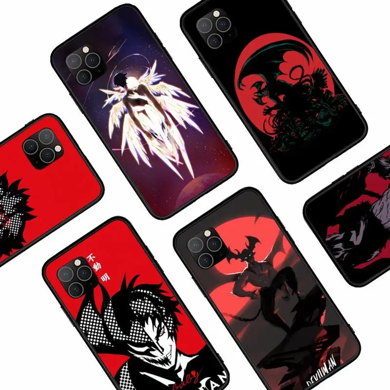 

DEVILMAN Crybaby Anime Phone Case For iphone 12 11Pro Max 11 XR XS Max X 8 7 6 6S Plus 5 5S SE 2020 soft Cover Shell
