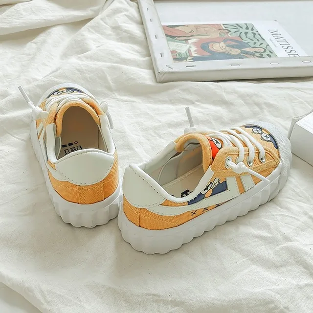 Детские парусиновые туфли новинка с принтом Улица Сезам 2021 кроссовки для девочек
