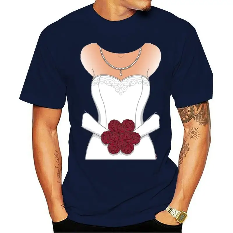 

Sweet T Shirt For Men Short Sleeve Summer Mens Tee T Shirts Clothing Slim Fit Funny Bride Wedding Dress Tuxedo Halloween