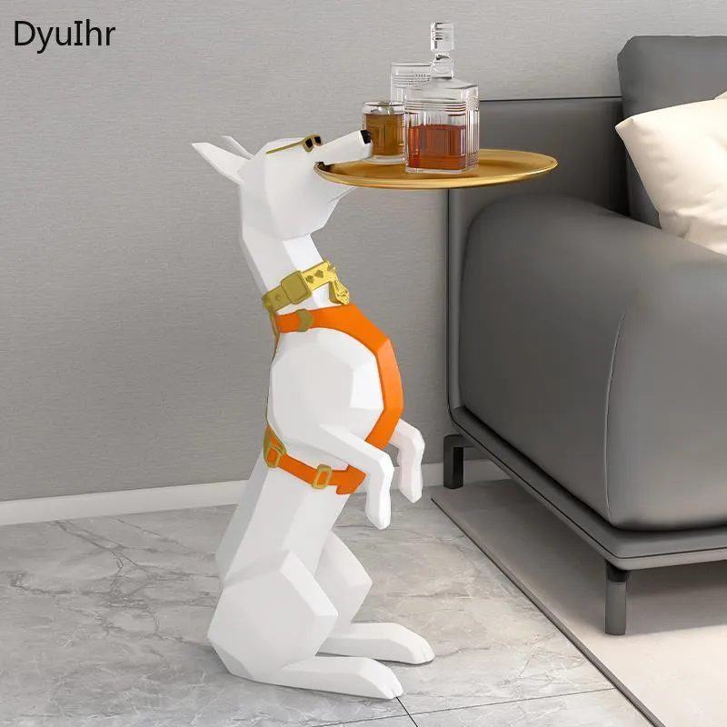 

DyuIhr творческая абстрактная скульптура в виде животного, напольный лоток для хранения, украшение для дома, аксессуары для хранения ключей в гостиной