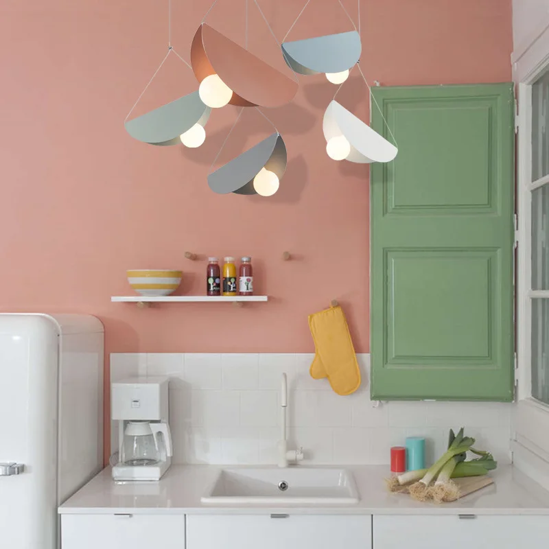 Скандинавский минимализм регулируемый угол E27 маленькие подвесные светильники