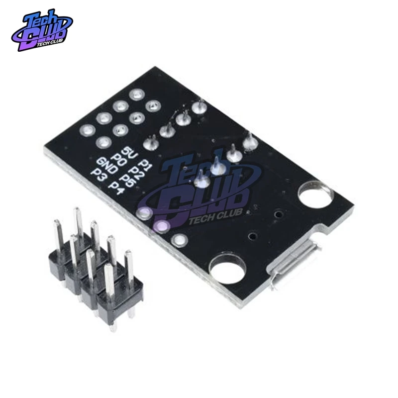 ATtiny13A / ATtiny25 ATtiny45 ATtiny85 Подключаемая плата для разработки программ|Детали и