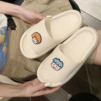 new slippers female summer cute cartoon indoor and outdoor thick soled sandals and beach shoes women shoes