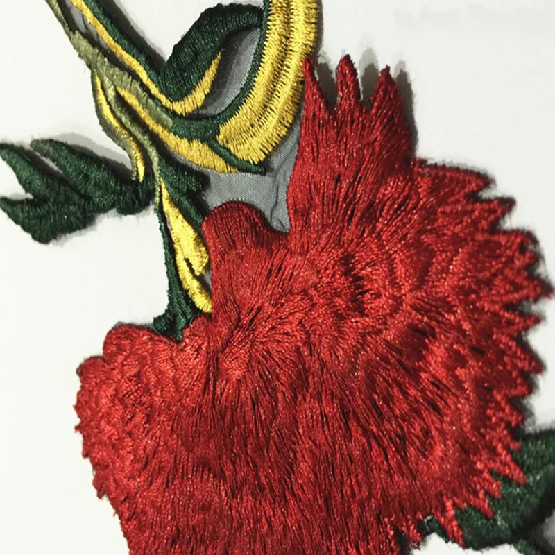 Вышивка цветок пришить патч платье шляпа сумка джинсы аппликация ремесла