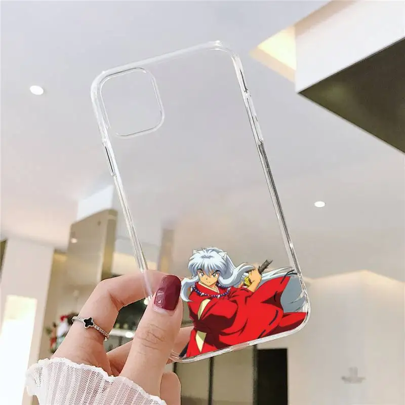 

Anime inuyasha Phone Case Transparent soft For iphone 5 5s 5c se 6 6s 7 8 11 12 plus mini x xs xr pro max