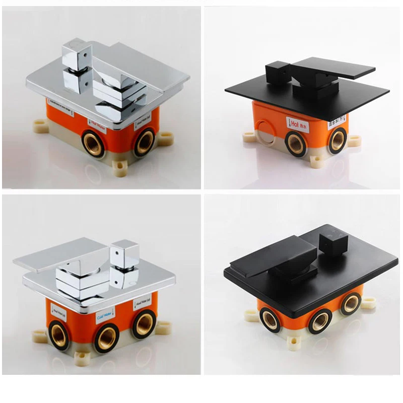 Латунные смесители для душа черный 3 функции душевой контроллер клапан