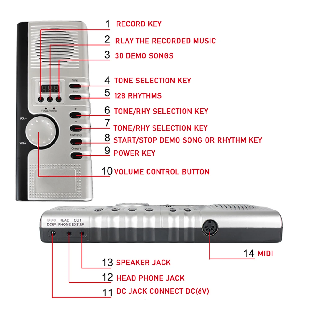 USB 61/88 Keys Roll Up Flexible Piano Silicone Portable Foldable Soft Keyboard Electronic Instrument |