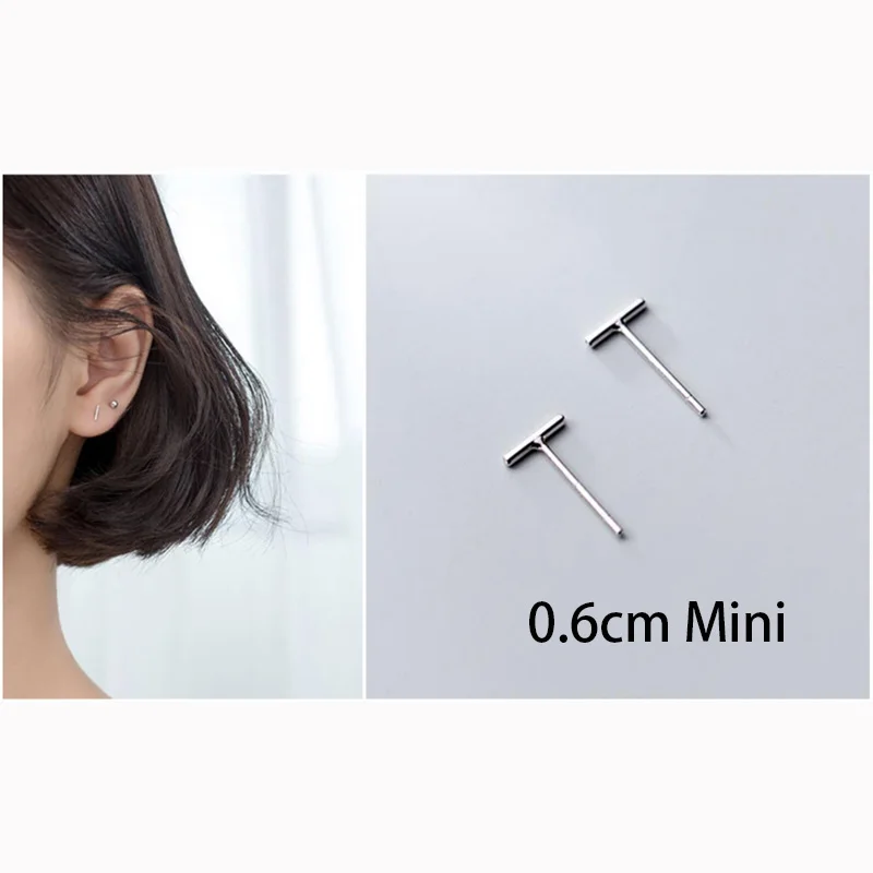 0.6cm mini Trustdavis, опт,,, 925, твердые, Настоящее серебро, милые, крошечные серьги-гвоздики, подарок для женщин, девочек, детей, леди DA380 - Окраска металла: 0.6cm mini
