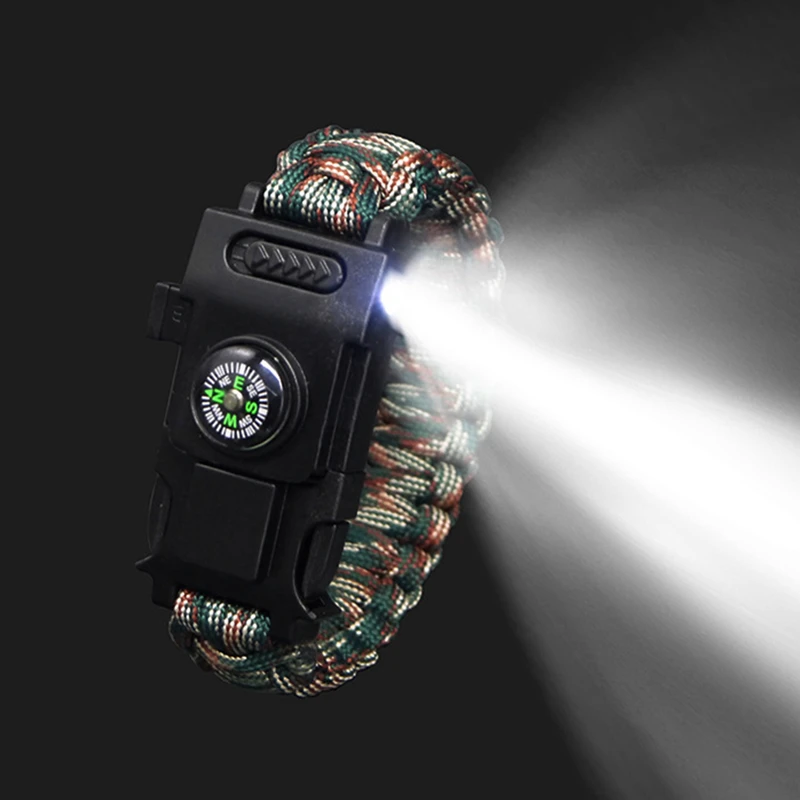 Светодиодные фонари Paracord 550 4 мм браслет многофункциональный парашютный шнур