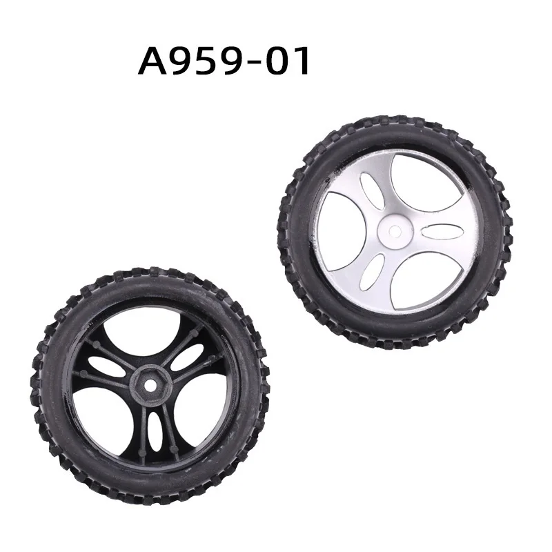 

4PCS Wheels Tires Tyre A959-01 for Wltoys A959 A959-B A959-A 1/18 RC Car Spare Parts Accessories