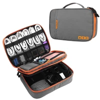 electronics organizer waterproof travel storage pouch portable polyester bag for data lines cord charger power bank
