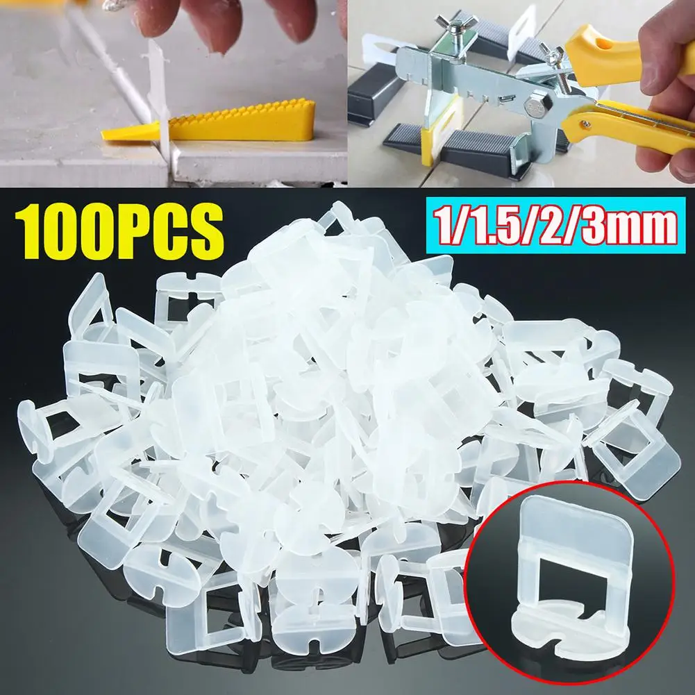

100pcs/set Wedges Clips Tile Alignment Tile Leveling System Carrelage Adjustable Locator Maintaining the Balance of Ceramic