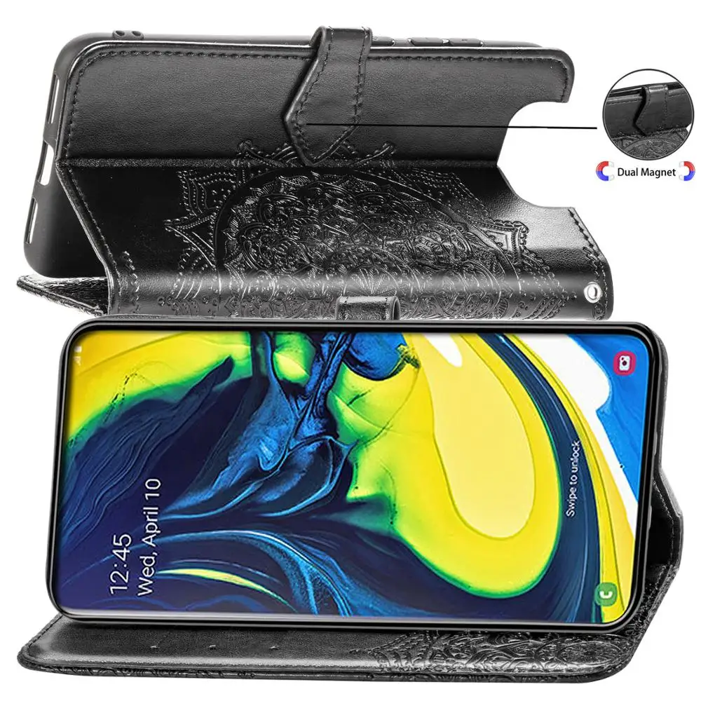 Кожаный чехол для телефона samsung A50 флип бумажник s A520 A310 A320 A10EA10 A30 A40 A60 A70 A80 A6 A7 A8 A9 2018