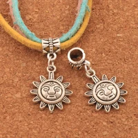 universal sun big hole beads 100pcs zinc alloy dangle fit european bracelets jewelry diy b199 31 5x16mm