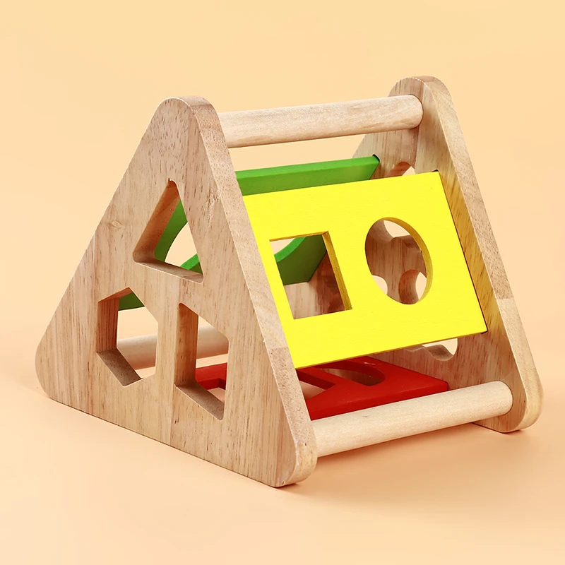 

Baby Wooden Blocks Toys Montessori Teaching Leaning Education Building Chopping Block Match Toy Kids Gift