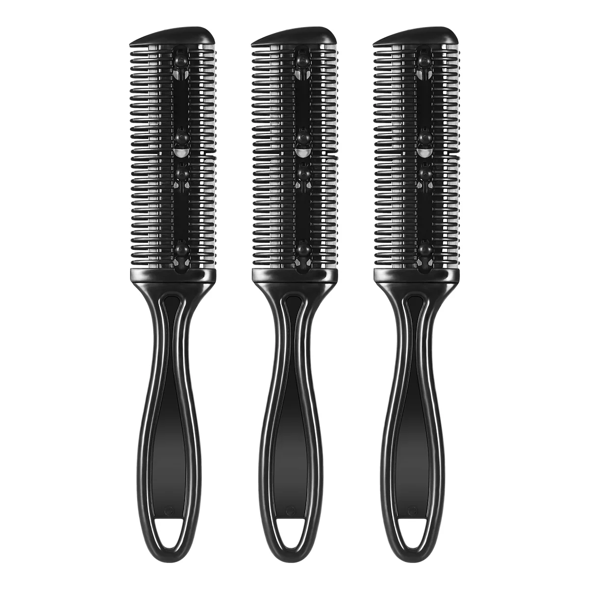 

Frcolor 3pcs Hair Cutter Comb Double Side Haircut Scissors Metal Razor Hair Comb Cutter Trimmer with Stainless Steel Hai