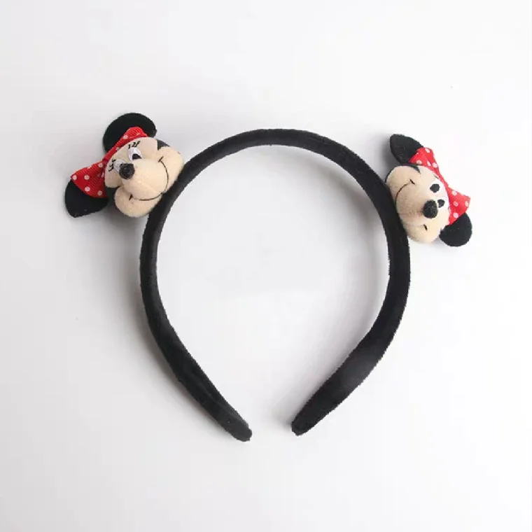 Disney Микки и Минни Маус повязки на голову куклы милые 3D мультфильм Косплэй