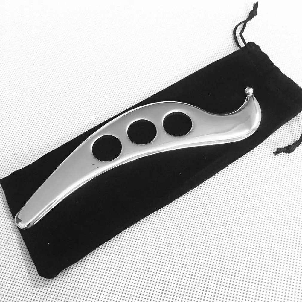 Гуаша массаж со скрабом из нержавеющей стали инструмент облегчить боль в мышцах