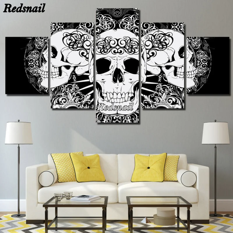 

Diy Алмазная Картина Вышивка крестом 5D полная дрель мозаика Алмазная вышивка настенные художественные абстрактные черепа ML1146