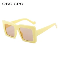 oec cpo vintage square sunglasses women brand designer fashion sun glasses female colorful shades eyewear uv400 gafas de sol