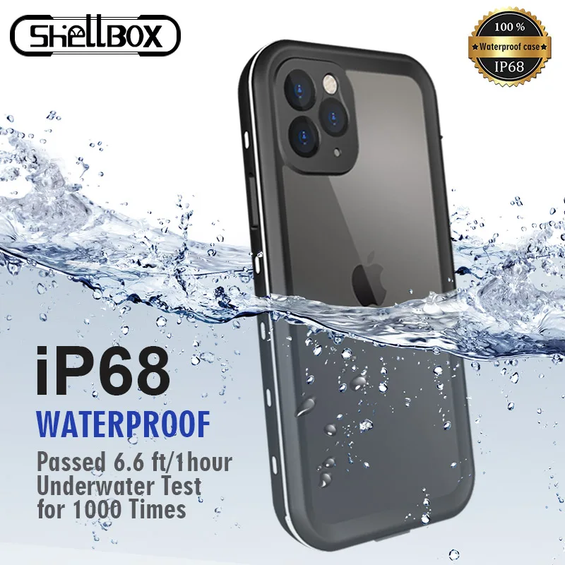 Водонепроницаемый Чехол IP68 для iPhone 12 Pro 7 8 Plus X XR чехол подводной съемки