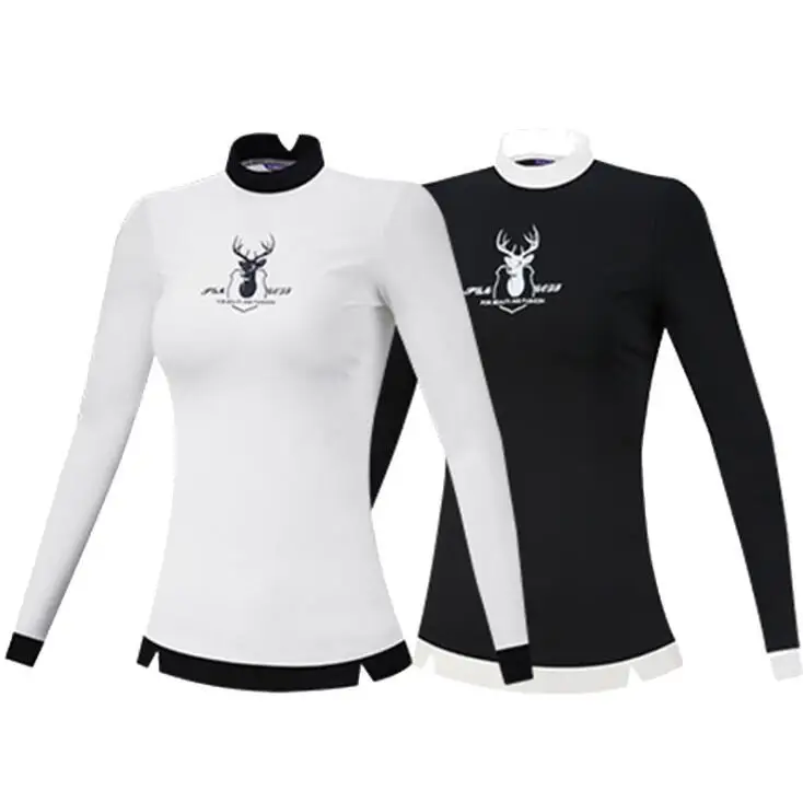 PGM Женская одежда для сна с длинными рукавами и принтом оленей печатных гольф