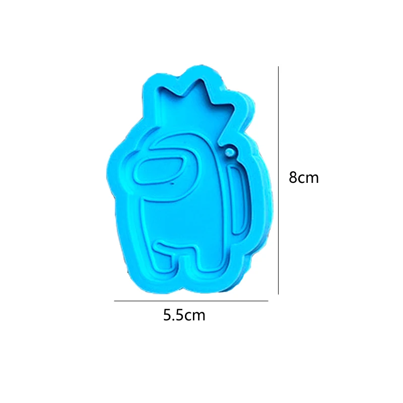 

9 Types Spaceman Resin Molds Silicone Pendant Keychain Molds AUs Character Key Rings Moulds