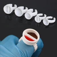 100pcs tattoo permanent makeup pigments ink ring cups set tattoo pigment holder cups disposable tattoo eyelash extend ring cup