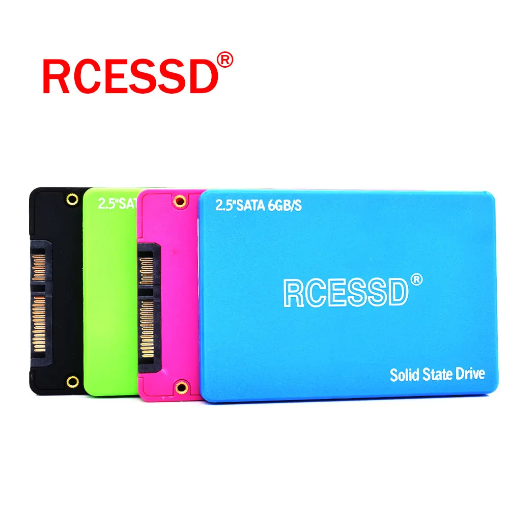 RCESSD пластик 2 5 дюймов SATA SSD 128 ГБ 256 512 1 ТБ Внутренний твердотельный диск для