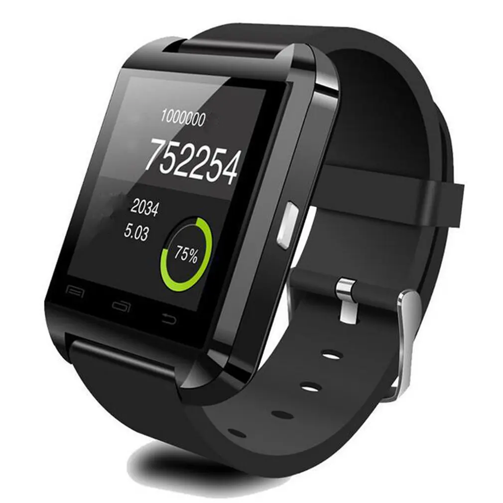 U80 Смарт-часы с камерой фитнес-Шагомер монитор сна SMS напоминание о звонках