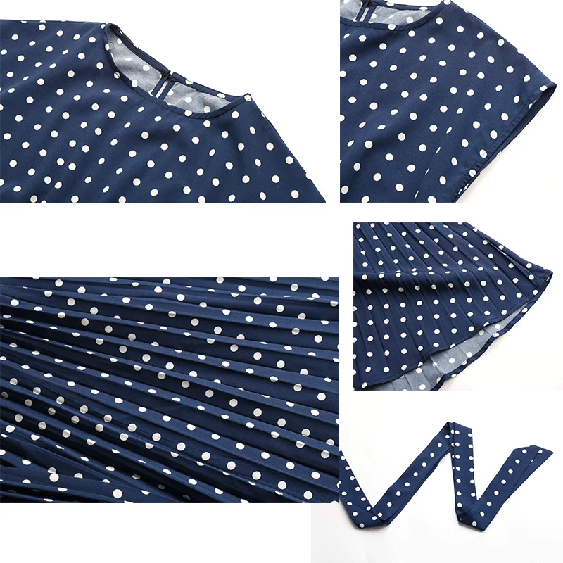 

Midi Dress Women Summer Polka Dots Dresses For Women Elegant Boho Dress Ladies Beach Holiday Dress Green Sexy Party Robe Femme