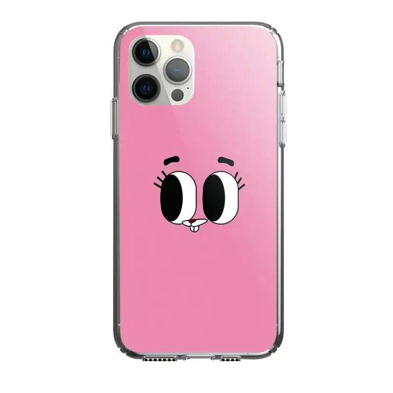 

Funny face Soft Phone Case For Iphone 5 6 7 8 11 12 plus XR X XS SE2020 11/12PRO Max Transparent Cases