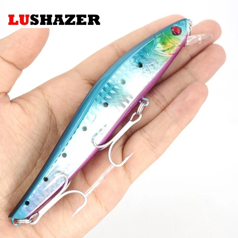 2017 новое поступление LUSHAZER minnow рыболовная приманка 130 мм/25 г 115 мм/16 пластиковые