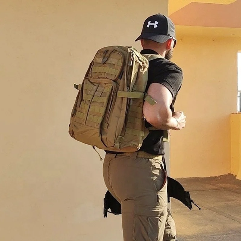 55L 48 Hours Outdoor Waterproof Army Assault Pack EDC Molle Military Tactical Backpack Mochila Tactica for Trainning Accessories