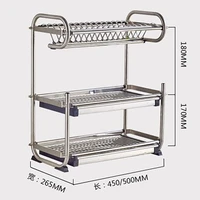 304 stainless steel dish rack kitchen shelf holder kitchen shelf storage both hang wall and floor type kitchen