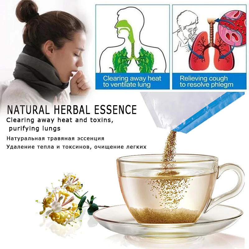 

Ban Lan Gen LOTUS clearing away heat detox Purify the lung coughing Immune Booster Natural herbs Hot Drinks 6g*10 bags/box
