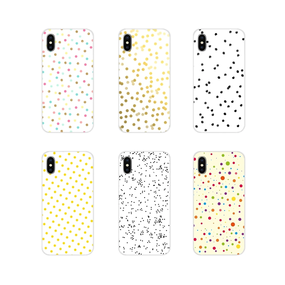 Аксессуары Чехлы для телефона золотые конфетти точки Apple iPhone X XR XS 11Pro MAX 4S 5S 5C SE 6S 7 8