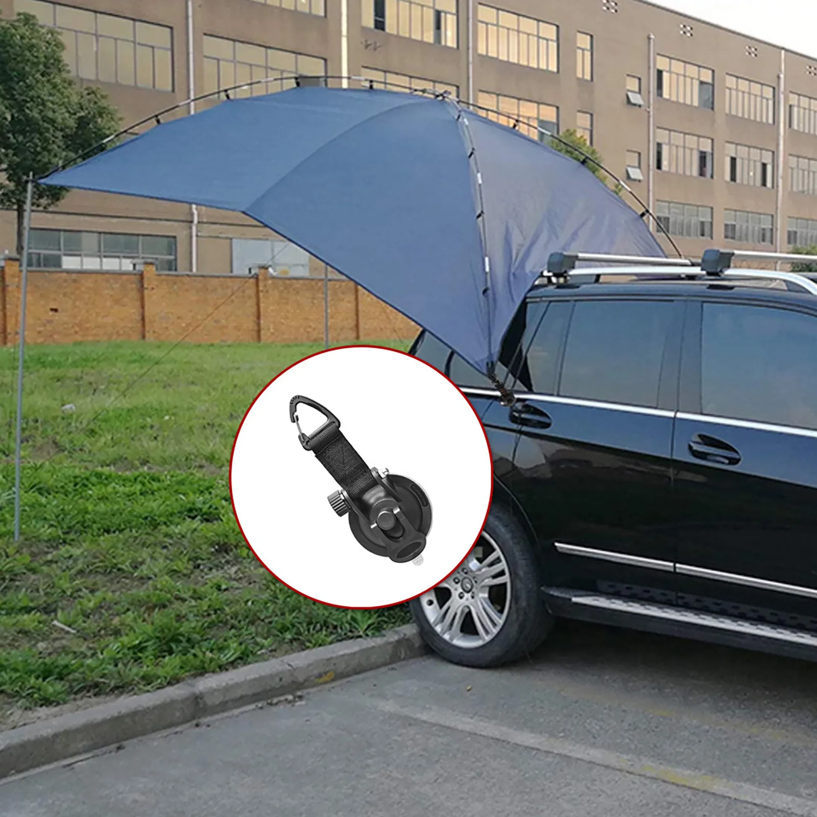 

2Pcs Suction Cup Anchor Securing Hook Tie Down,Camping Tarp As Car Side Awning Pool Tarps Tents Securing Hook Outdoor Universal