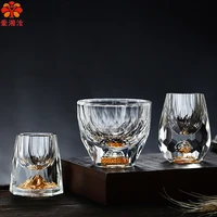 aixiangru crystal glass creative diamond white wine cup horn gold foil bar wine cup drinking cup whiskey glasses wine glass